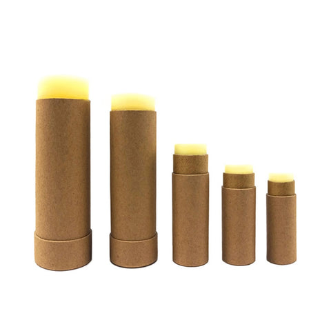 Tubo de embalaje cosmético push up de cartón biodegradable
