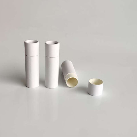 Tubo de embalaje cosmético push up de cartón biodegradable