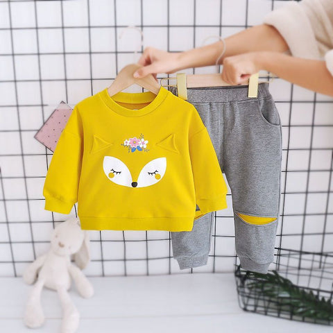 Baby Cotton Hoodies Pants 2pcs Sets