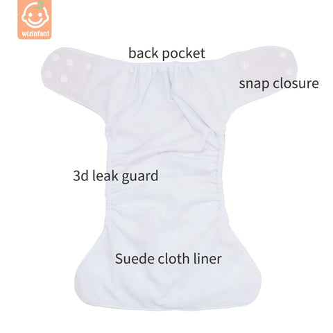 WizInfant Fast Dry Cloth Washable Pocket Diaper