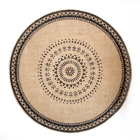 Round Embroidery Lace Table Placemat