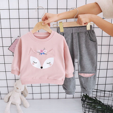 Baby Cotton Hoodies Pants 2pcs Sets