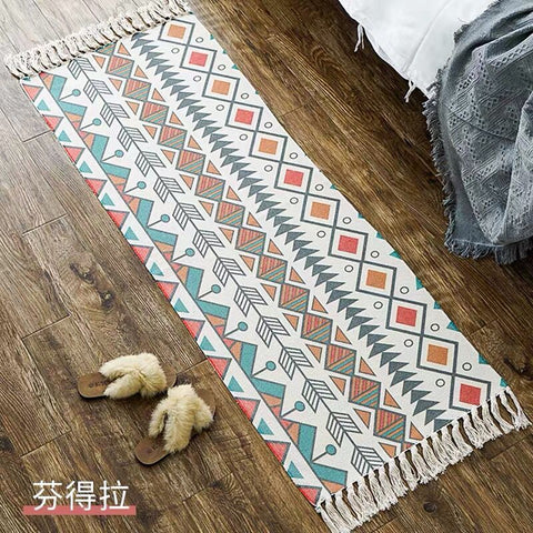 Handmade Tassel Rug Soft Carpet
