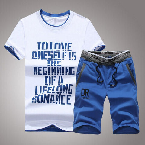 Suits Summer Printed T-Shirt and shorts