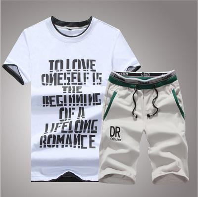 Suits Summer Printed T-Shirt and shorts