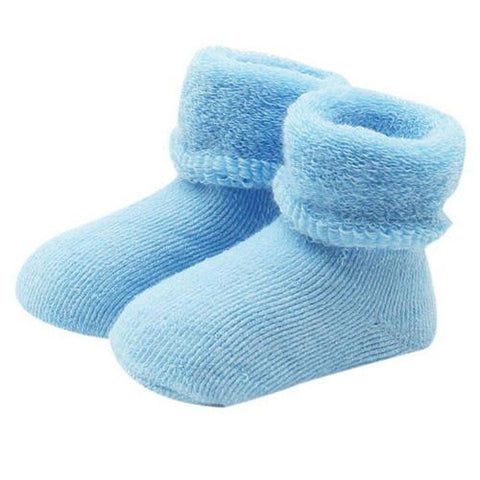 Calcetines suaves de algodón cálido de invierno para niños