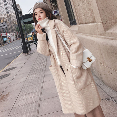 Women's Mink Fleece Cardigan Coat