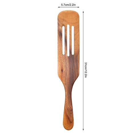 Natural Teak Wooden Spoons For Non-stick Pan