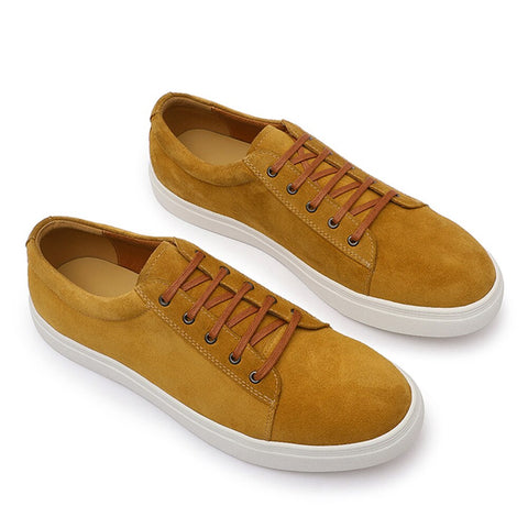 Brown Flats Men Formal Sneakers