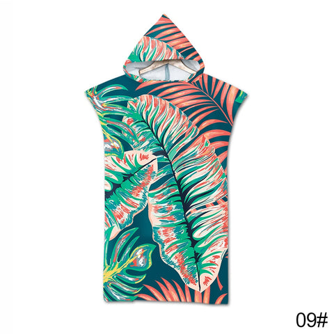 Printed Hooded Beach Towel For Men Women