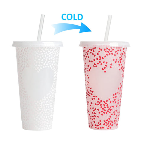 Single Layer Color Changing Plastic Water Cup