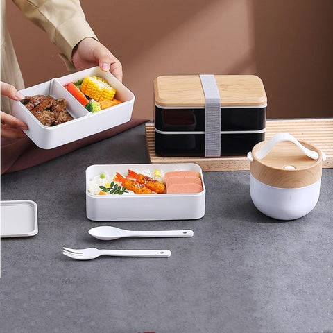 Wooden Bento Microwave Lunch Box