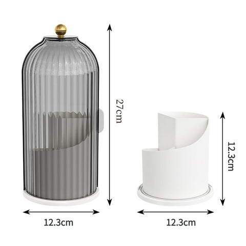 Soporte para brochas de maquillaje giratorio de 360°