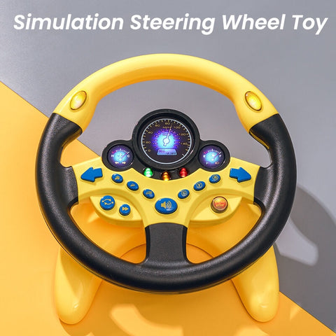 Kids Early Educational Stroller Steering Wheel Toys