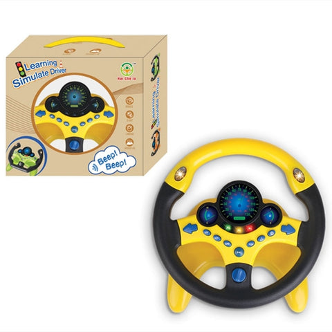 Kids Early Educational Stroller Steering Wheel Toys