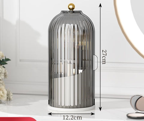 Soporte para brochas de maquillaje giratorio de 360°