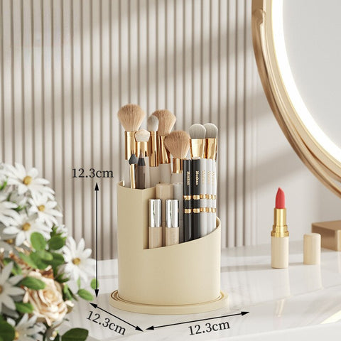 Soporte para brochas de maquillaje giratorio de 360°