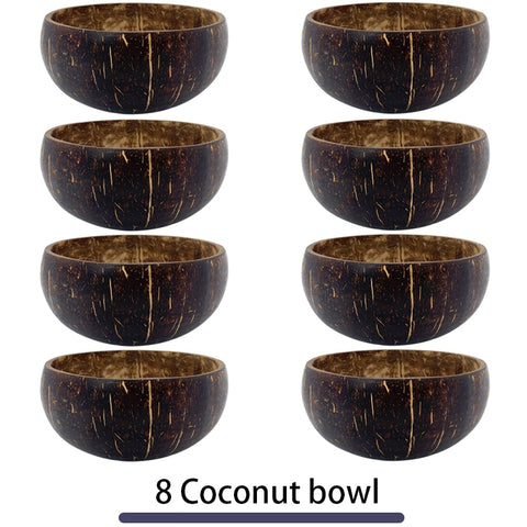 12-15cm Natural Handmade Coconut Bowl