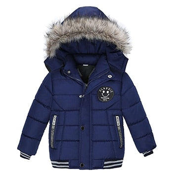 Autumn Winter Fur Collar Fashion Baby Jacket