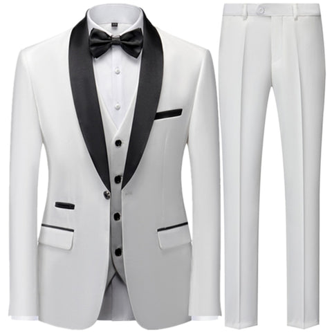 Luxury Men's Full 3 Pieces Formal Suit