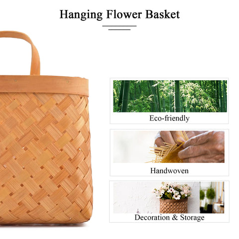 Bamboo Wicker Hand-Woven Basket