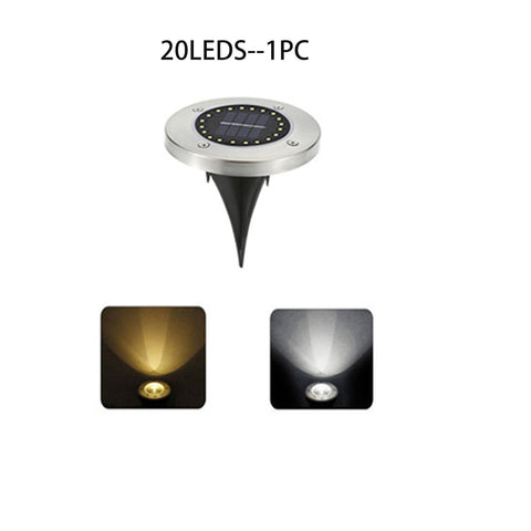 LED Solar Power Disk Light