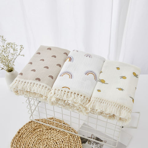 Cotton Muslin Swaddle Blankets