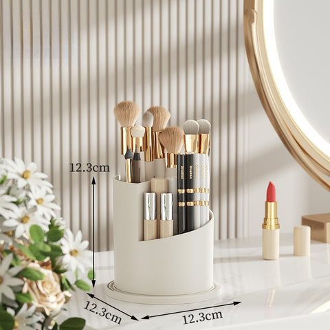 Soporte para brochas de maquillaje giratorio de 360°