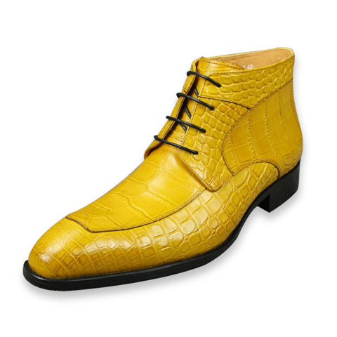 Men's Leather Printing Boots