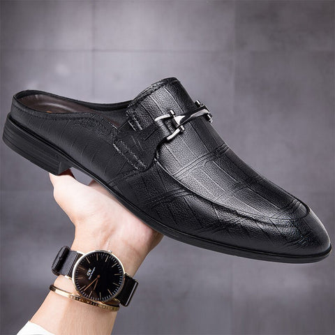 Men's Cowhide Genuine Leather Slipper