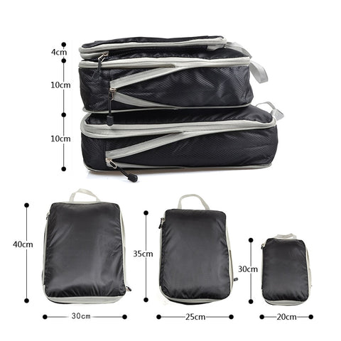 Travel Luggage Organizer Compression Packing Cubes