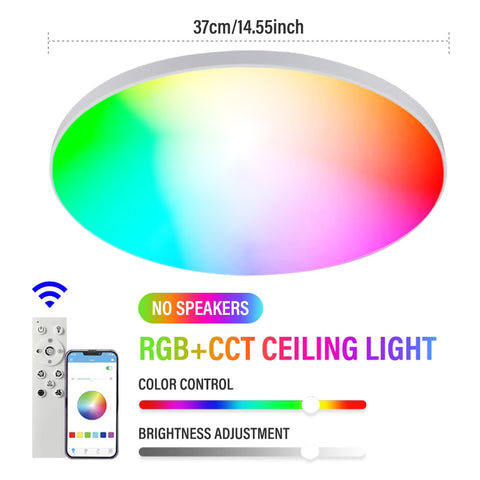 Luz LED RGB de techo redonda inteligente