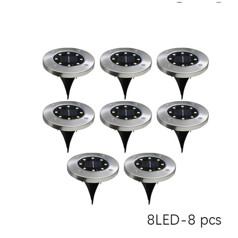 LED Solar Power Disk Light