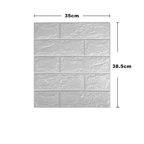 Self-Adhesive 3D Foam Brick Wallpaper