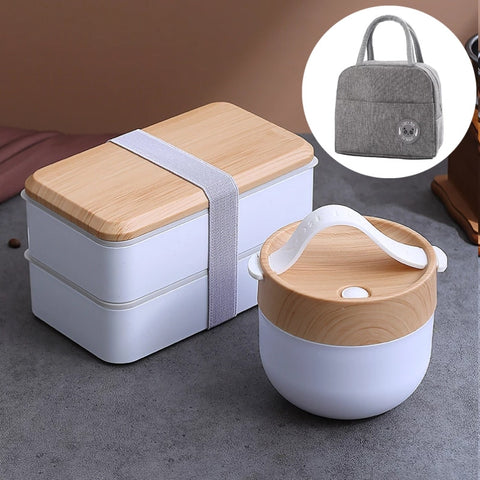 Wooden Bento Microwave Lunch Box