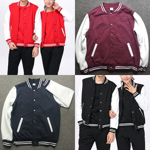 College Women Men Varsity Baseball Jacket