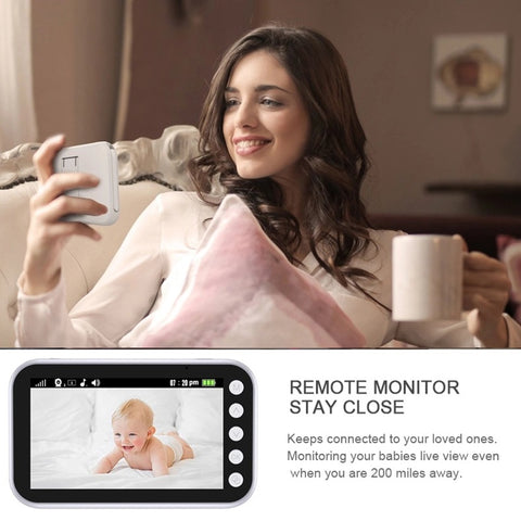Monitor de bebé con intercomunicador de visión nocturna