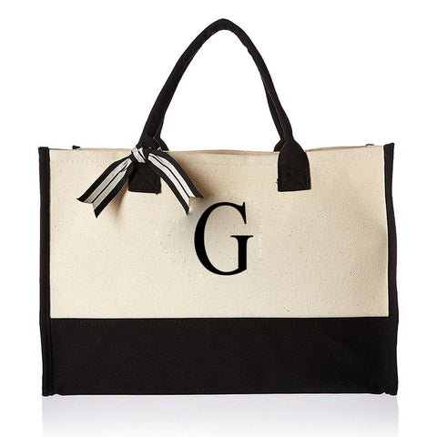 Fashion Canvas Tote Letters Flower Bags