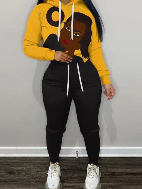 Patchwork Pocket Tracksuit Set