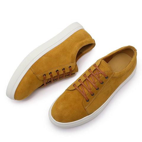 Brown Flats Men Formal Sneakers