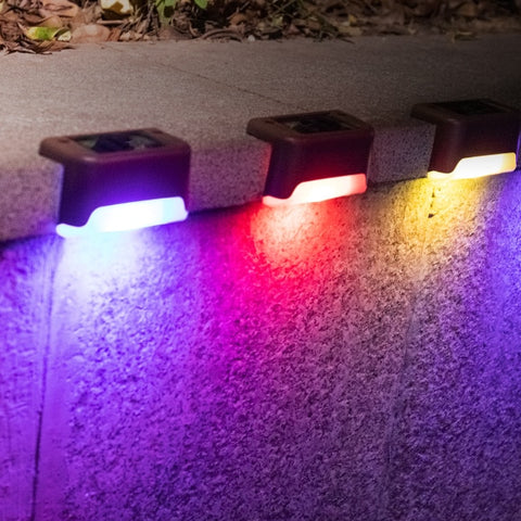 Luz LED solar impermeable para escaleras al aire libre