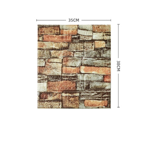 Self-Adhesive 3D Foam Brick Wallpaper