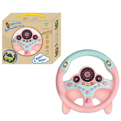 Kids Early Educational Stroller Steering Wheel Toys