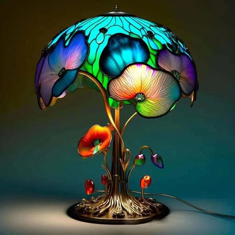 Retro Glass Plant Series Table Lamps