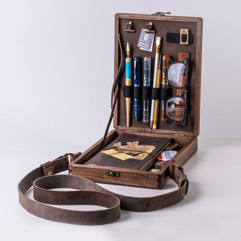 Portable Artist Tool Pencil Wood Box