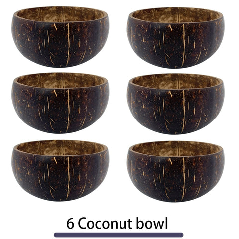 12-15cm Natural Handmade Coconut Bowl