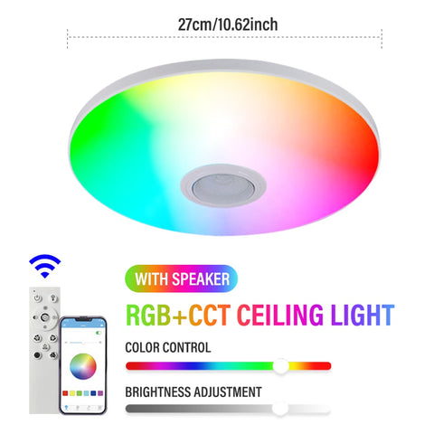 Luz LED RGB de techo redonda inteligente