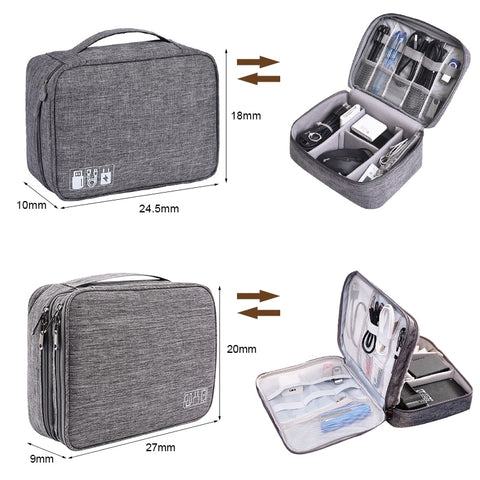 Waterproof Digital Electronic Organizer Travel Cable Bag