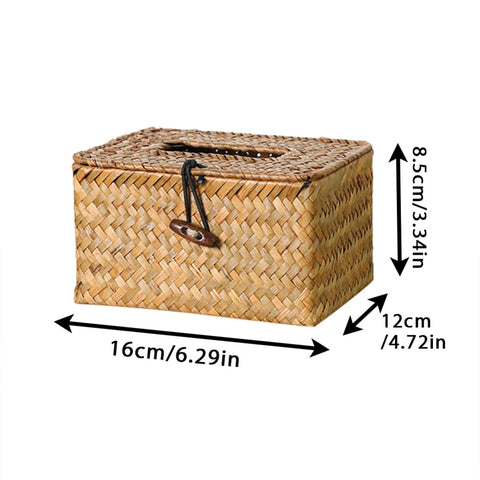 Rattan Seagrass Paper Storage Box