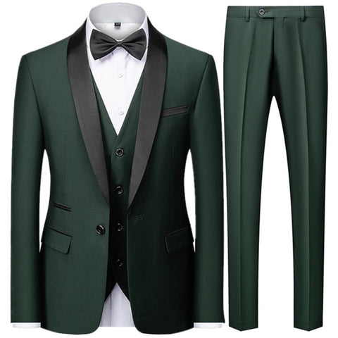 Luxury Men's Full 3 Pieces Formal Suit
